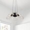 Nuvo Barnett, 21 Inch LED 5 Light Chandelier, Matte Black, Silk Screened Acrylic Lens 62/2036 - alternate 2
